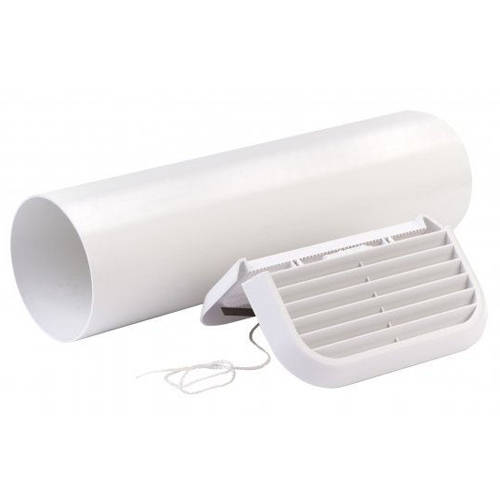 Larger image of Xpelair Simply Silent Easy Fit Extractor Fan Wall Kit With White Grill (100mm).