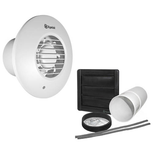Larger image of Xpelair Simply Silent Extractor Fan With PIR Sensor & Kit (100mm).