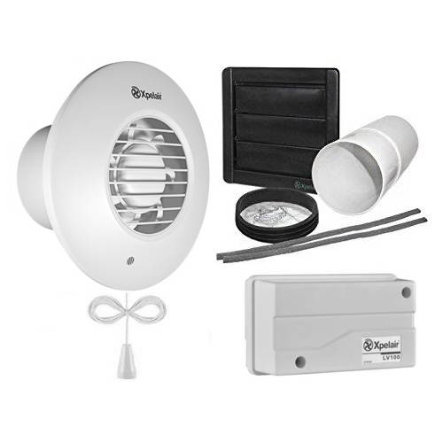 Larger image of Xpelair Simply Silent 12v Extractor Fan With Pullcord & Kit (100mm).