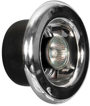 Example image of Xpelair BriteX In Line Extractor Fan Kit, Chrome Inlet Grill & Light (100mm).