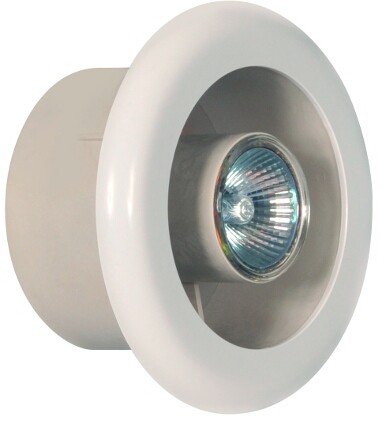 Example image of Xpelair BriteX In Line Extractor Fan Kit With White Inlet Grill & Light (100mm).