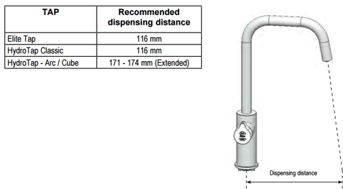 Technical image of Zip Fonts Stand Alone Tap Font & Drip Tray Kit (Brushed Chrome).
