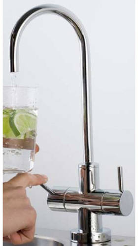 Example image of Zip Arc Design Filtered Chilled & Ambient Water Tap (Bright Chrome).