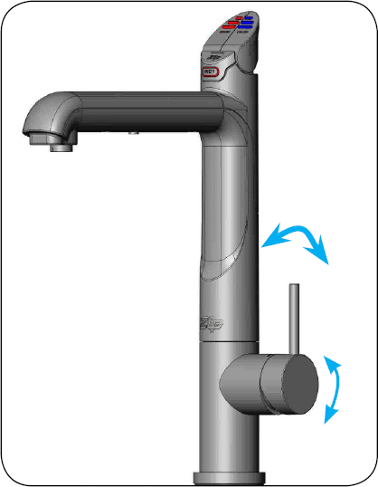 Technical image of Zip G5 Classic 4 In 1 HydroTap For 21 - 40 People (Matt Black, Vented).