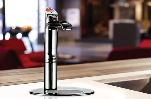 Example image of Zip G5 Classic Filtered Boiling Tap & Integrated Font (Matt Black).