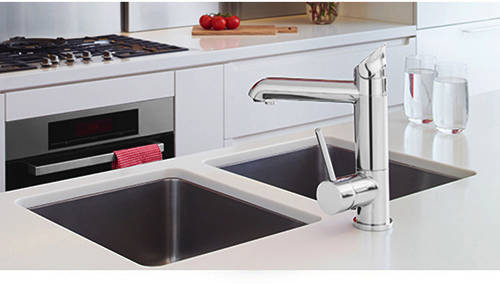 Example image of Zip G5 Classic AIO Boiling Water, Chilled & Sparkling Tap (Brushed Chrome).