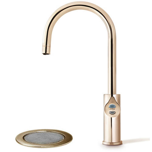 Example image of Zip Arc Design Filtered Boiling Water Tap & Font (41 - 60 People, Brushed Rose Gold).