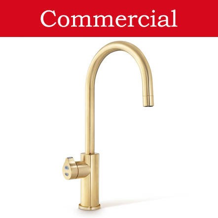 Larger image of Zip Arc Design Filtered Boiling Water Tap (41 - 60 People, Brushed Gold).