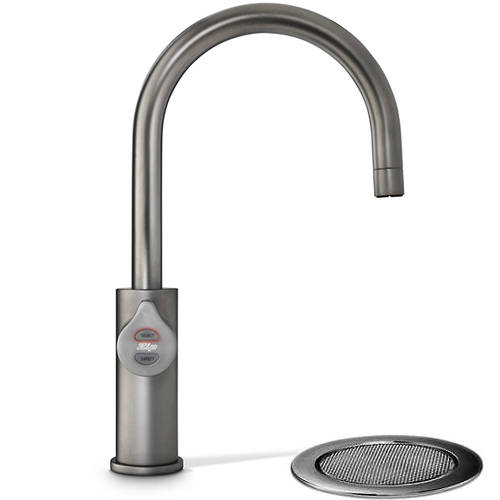 Example image of Zip Arc Design Filtered Boiling Water Tap & Font (41 - 60 People, Gunmetal).