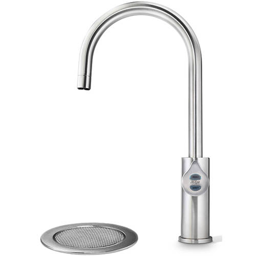 Example image of Zip Arc Design Filtered Boiling Water Tap & Font (61 - 100 People, Brushed Nickel).