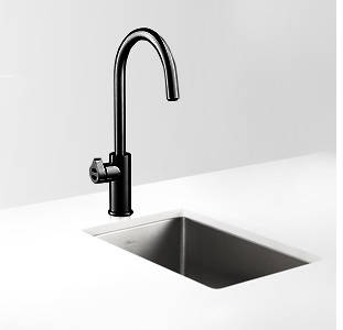 Example image of Zip Arc Design Filtered Boiling Hot & Ambient Water Tap (Gloss Black).